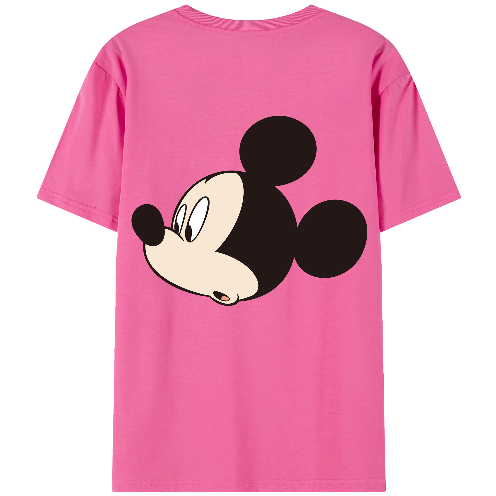 （画像用） ミッキーマウス Mickey Mouse レディース半袖Tシャツ(バックプリント)